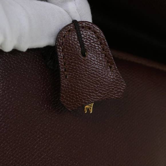 SAINT LAURENT Briefcase Leather Brown Auth bs8420 - Picture 10 of 16